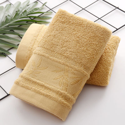 Ζεστή πετσέτα από ίνες μπαμπού Jacquard 25*50cm για μαλακό και απορροφητικό οικιακό καθαρισμό