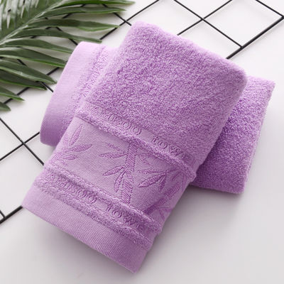 Ζεστή πετσέτα από ίνες μπαμπού Jacquard 25*50cm για μαλακό και απορροφητικό οικιακό καθαρισμό