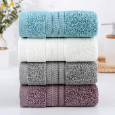 Λούξιμο ξενοδοχείο Towel Set Custom Embroidery Logo 100% βαμβάκι λευκό μπάνιο Χειροπετσέτες
