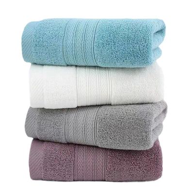 Λούξιμο ξενοδοχείο Towel Set Custom Embroidery Logo 100% βαμβάκι λευκό μπάνιο Χειροπετσέτες