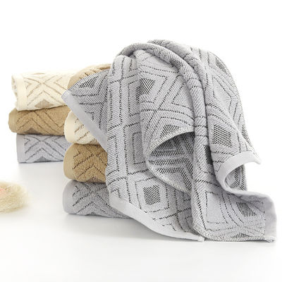 Home Spa 35*75 Size Luxury Embroidered Striped Pattern Bath Towel Set για πετσέτες ξενοδοχείων