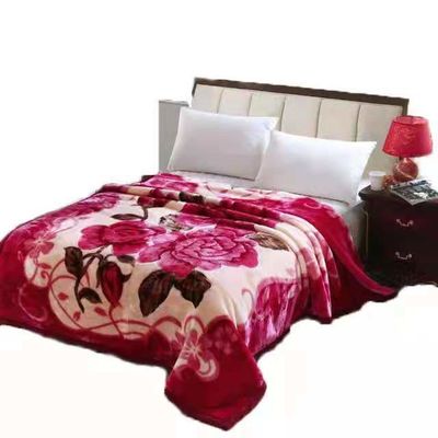 Προσαρμοσμένο πρότυπο πολυτελή 100% Polyester Raschel Mink κουβέρτα με υφάσματα μικροϊνών