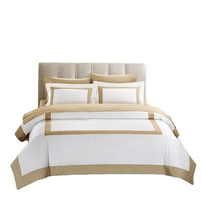 Ξενοδοχείο Star Plain White Luxury Comforter Quilt Cover Ενα σύνολο κρεβατιών από βαμβάκι