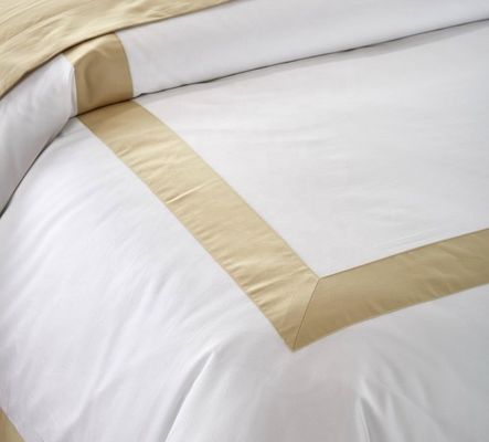 Ξενοδοχείο Star Plain White Luxury Comforter Quilt Cover Ενα σύνολο κρεβατιών από βαμβάκι