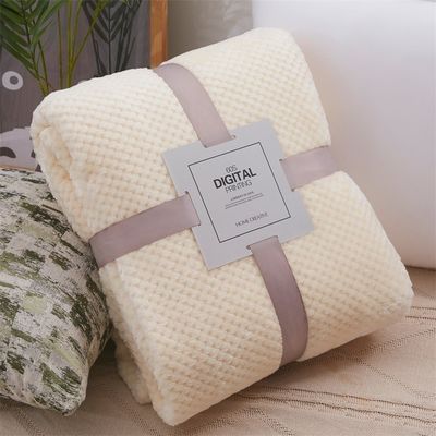 Όλες οι εποχές Custom Σκληρή τετραγωνική φλανέλα κουβέρτα 300GSM Κοραλλιοδέρμα καναπέ Πετάξτε κουβέρτα