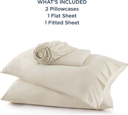 Ελαφρύ και αναπνευστικό King Size Bamboo Sheet Set 4 κομμάτια για άνετο ύπνο