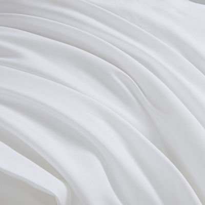 80 Fabric Count Cotton Hotel Bed Sheet Set για εξατομικευμένα σεντόνια σε λευκό χρώμα