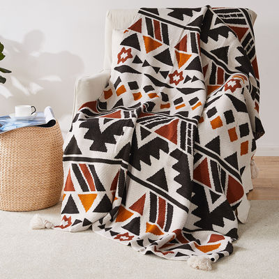 Το καλοκαιρινό Boho Throw Blanket Set δωρεάν δείγμα για μαλακό και μεγάλο πλέξιμο