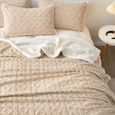 Εισαγωγή Lux Stripe Solid Colour Blanket για οικιακές συσκευές και γραφεία