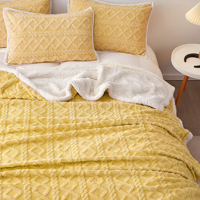 Εισαγωγή Lux Stripe Solid Colour Blanket για οικιακές συσκευές και γραφεία