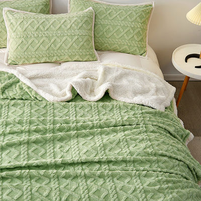 Εισαγωγή Lux Stripe Solid Colour Blanket για οικιακές συσκευές και γραφεία
