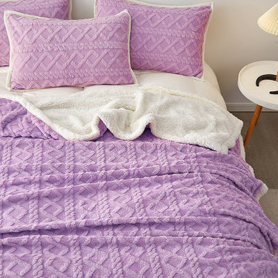 Εισαγωγή Lux Stripe Solid Colour Blanket για οικιακές συσκευές και γραφεία