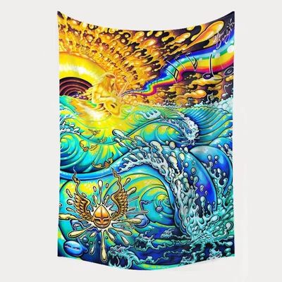 3D εκτύπωση Trippy μανιτάρια ταπετσαρία Hippie Ψυχαιδελική αφηρημένη τέχνη ταπετσαρία για τοίχο κρέμασμα