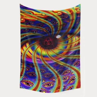 3D εκτύπωση Trippy μανιτάρια ταπετσαρία Hippie Ψυχαιδελική αφηρημένη τέχνη ταπετσαρία για τοίχο κρέμασμα