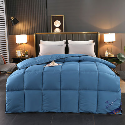 Προσαρμοσμένο μέγεθος Αειφόρος Hilton Hotel Textile Quilt Πανδύα κρεβατοκάμαρα με 100% πολυεστέρα