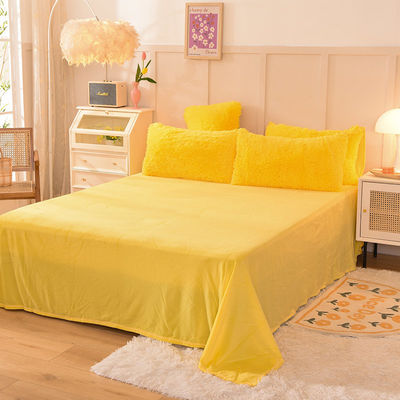 Όλες οι ομάδες Rainbow Color Fur Velvet Fluffy Plush Soft Sheet Set για παιδιά Κορίτσι