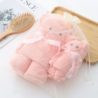 Όπως φαίνεται Luxury Bear Towel Bath towel density coral velvet set απορροφητικό γλυκό μαλακό δώρο