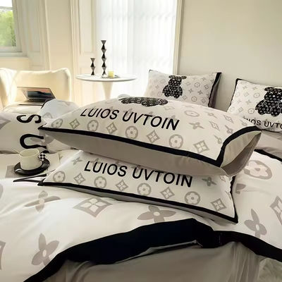 180GSM Cartoon White Bear Head Bear Design Set Bedding Collection Εγκατασταμένο σεντόνι Κάλυψη κρεβατιού Σεντόνι μαξιλάρι