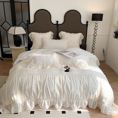 4PCS Φουλούχα κουβέρτα κουβέρτα στρώμα κρεβατιού στερεό μοτίβο πολυτελή στρώμα κρεβατιού στρώμα κουβέρτα
