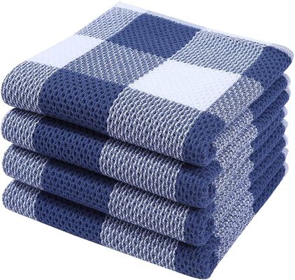 Σφιχτή τετραγωνική πετσέτα με βάφλες Custom Pure Cotton Honeycomb πετσέτα για την προώθηση δώρο