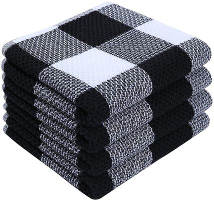 Σφιχτή τετραγωνική πετσέτα με βάφλες Custom Pure Cotton Honeycomb πετσέτα για την προώθηση δώρο