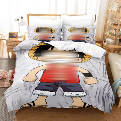 Αντιμύτης σκόνης 3D εκτυπωμένο Monkey D. Luffy Series Φυτική ψηφιακή εκτύπωση στρώμα κρεβατοκάμαρα