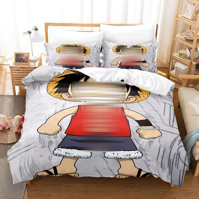 Αντιμύτης σκόνης 3D εκτυπωμένο Monkey D. Luffy Series Φυτική ψηφιακή εκτύπωση στρώμα κρεβατοκάμαρα