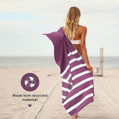 Απορροφητική πετσέτα παραλίας μικροϊνών Custom Printed and Double-sided Velvet for Beach Fun