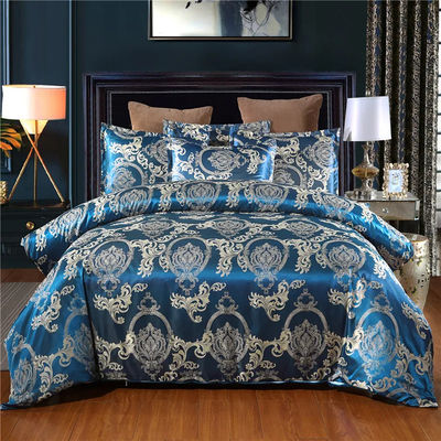 200TC Brocade Jacquard Satin Fabric 3-piece Set για 1.8m κρεβατοκάμαρα καλύπτης κρεβατοκάμαρα κουβέρτα