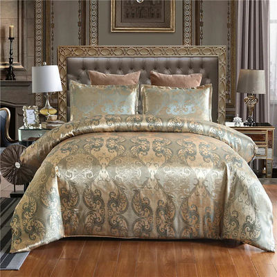 200TC Brocade Jacquard Satin Fabric 3-piece Set για 1.8m κρεβατοκάμαρα καλύπτης κρεβατοκάμαρα κουβέρτα