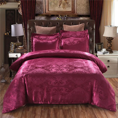 200TC Brocade Jacquard Satin Fabric 3-piece Set για 1.8m κρεβατοκάμαρα καλύπτης κρεβατοκάμαρα κουβέρτα