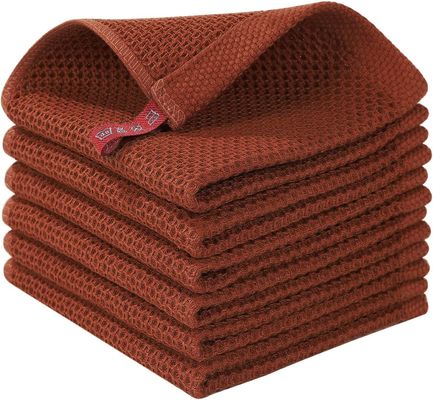 Αποδεκτό OEM καθαρό βαμβάκι Honeycomb κουζίνα τετραγωνικό σύνολο πετσέτας για τη διασυνοριακή προμήθεια
