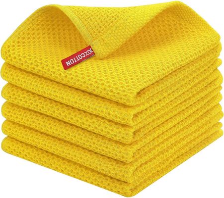 Αποδεκτό OEM καθαρό βαμβάκι Honeycomb κουζίνα τετραγωνικό σύνολο πετσέτας για τη διασυνοριακή προμήθεια