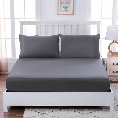 Super King Size Solid Microfiber Sheets Set με υφασμένο ύφασμα και OEM υπηρεσία