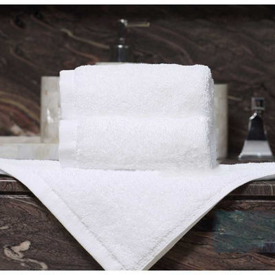 Προσαρμοσμένο λογότυπο Luxury 5 Star Hotel White 100% βαμβάκι Dobby Face Hand Bath Towels Set
