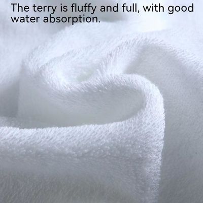 Προσαρμοσμένο λογότυπο Luxury 5 Star Hotel White 100% βαμβάκι Dobby Face Hand Bath Towels Set