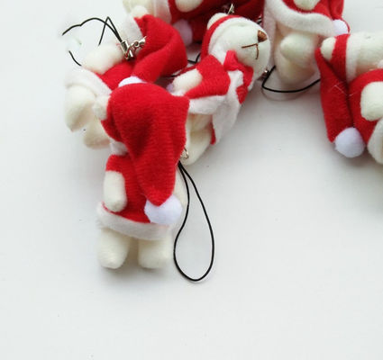 Μίνι Χριστούγεννα Knuckle Bear 6cm Plush Toy Teddy Bear Doll Pendant με 6*3*2cm Μέγεθος