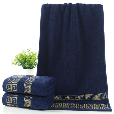 Ξενοδοχείο και σπίτι ορθογώνιο 32S Cotton Jacquard Embroidery Towel Set σε εξατομικευμένο σχέδιο
