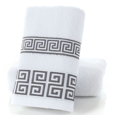 Ξενοδοχείο και σπίτι ορθογώνιο 32S Cotton Jacquard Embroidery Towel Set σε εξατομικευμένο σχέδιο