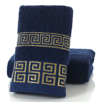 Ξενοδοχείο και σπίτι ορθογώνιο 32S Cotton Jacquard Embroidery Towel Set σε εξατομικευμένο σχέδιο
