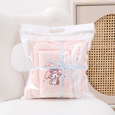 Home Melody Baby Bath Towel Set Coral Velvet Μη χύσιμος απορροφητικός δώρος