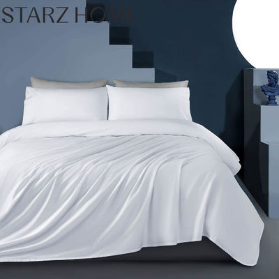 Σύνολο κουβέρτων 100% Tencel Plain 4PCS Συστήματα σεντόνια για μια πολυτελή εμπειρία κρεβατιού
