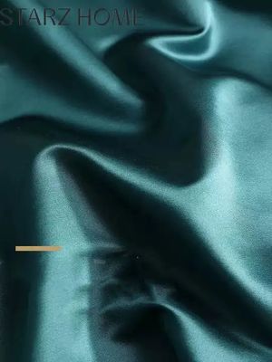 Τυπωμένο με περιστροφική οθόνη πολυτελές 19mm μεταξωτό βαμβάκι Jacquard 4Pcs Quilt Cover στρώμα κρεβατιού
