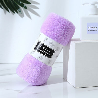 Κοραλλικό βελούδο Towel Set Custom Logo Λουκάνικα μπάνιου Μικροϊνών Μαλλιά Αθλητικά Χαρτοπετσέτα μωρού με κουκούλα