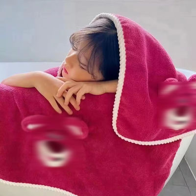 Υπερ-ισχυρή απορρόφηση νερού στο σπίτι Baby Bath Towel Set Coral Velvet Set με μοτίβο καρτούν