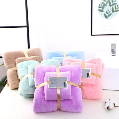 3Pcs Bath Towel Set Υπερ ισχυρή απορρόφηση νερού για το σπίτι ξενοδοχείο σουβενίρ γάμου