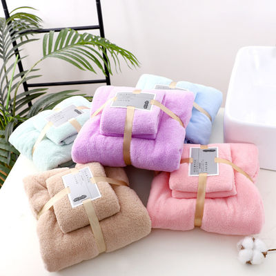 3Pcs Bath Towel Set Υπερ ισχυρή απορρόφηση νερού για το σπίτι ξενοδοχείο σουβενίρ γάμου