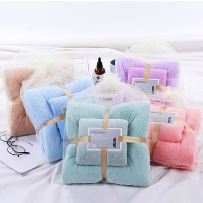 3Pcs Bath Towel Set Υπερ ισχυρή απορρόφηση νερού για το σπίτι ξενοδοχείο σουβενίρ γάμου