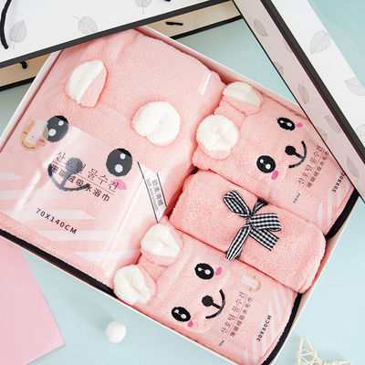 Προσαρμοσμένο Soft Touch 4 Piece Bath Towel Set για γρήγορη ξήρανση και πολυτελές μπάνιο