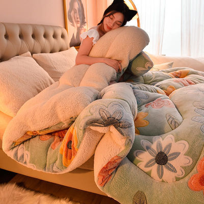 Σύγχρονο στυλ Υπερ-μαλακό ζεστό άνετο Polyester Quilt ύφασμα King Size Fitted στρώμα κρεβατιού